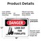 Signmission Look Out For Forklifts, 18 in W x Rectangle, Plastic OS-2PACK-DS-P-1218-L-1440 - alternate 5